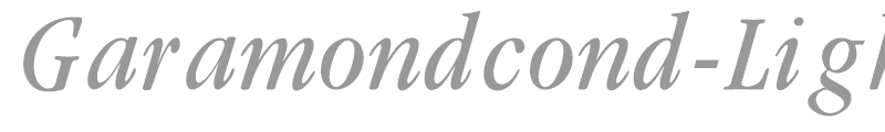 Garamondcond-Light-Italic